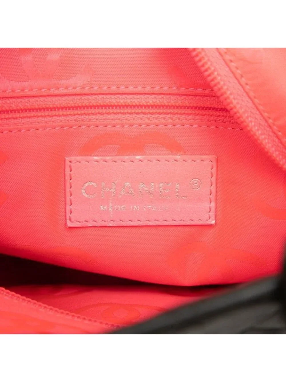 Chanel Cambon Line CC Logo Tote Black Lambskin